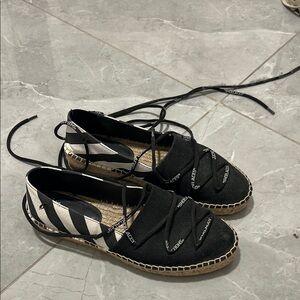 Off-White Black and White Espadrilles